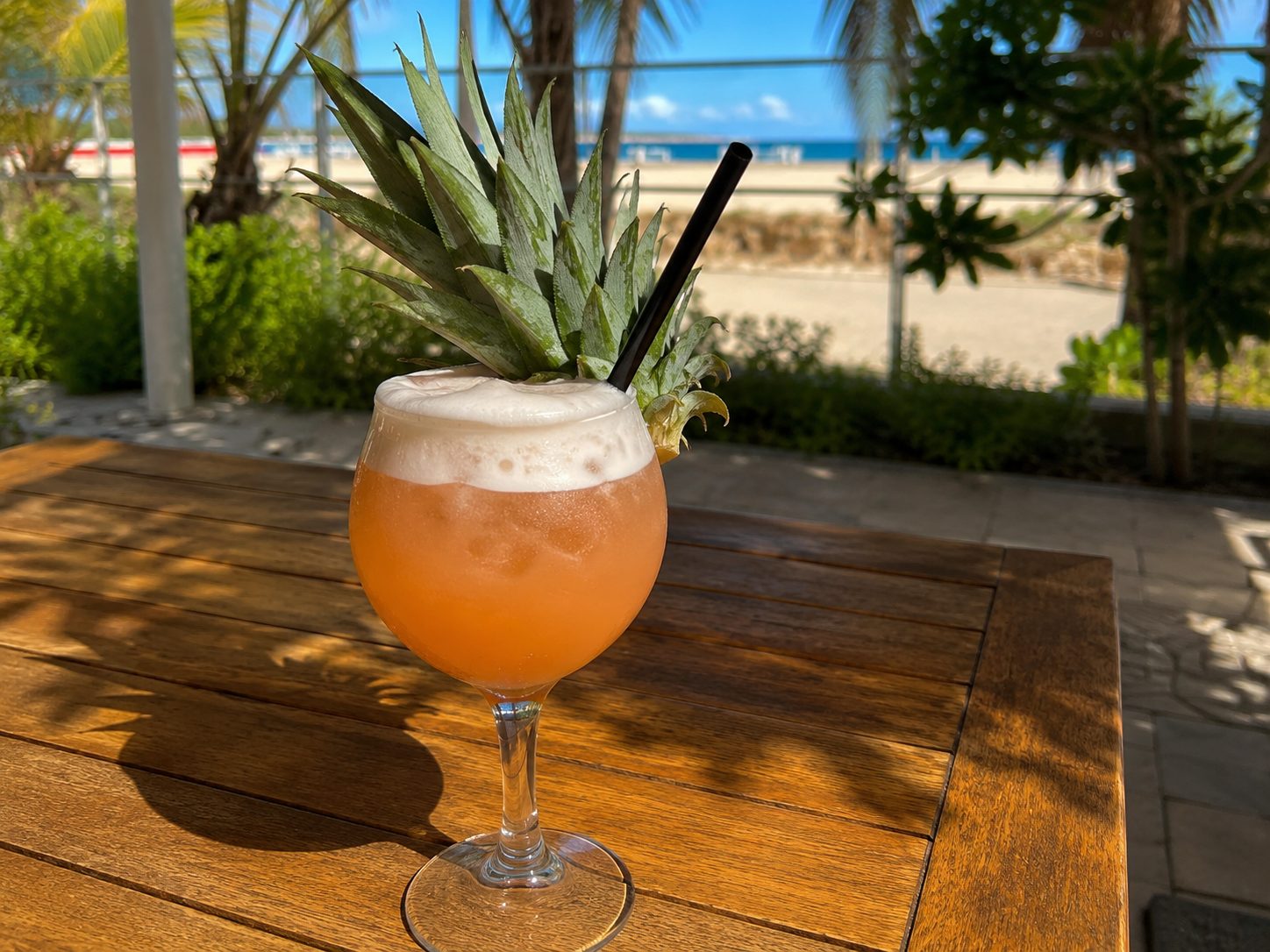 Tropical Barracuda cocktail with pineapple